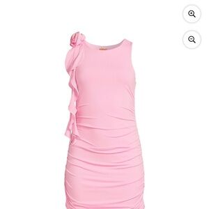 Planet Gold Baby Pink Rosette Dress